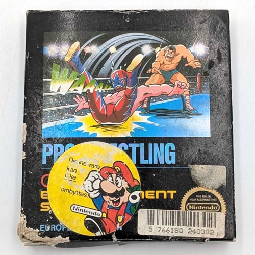 Pro Wrestling - Small Box - Complete In Box - (EEC) - NES Spil (C Grade) (Genbrug)